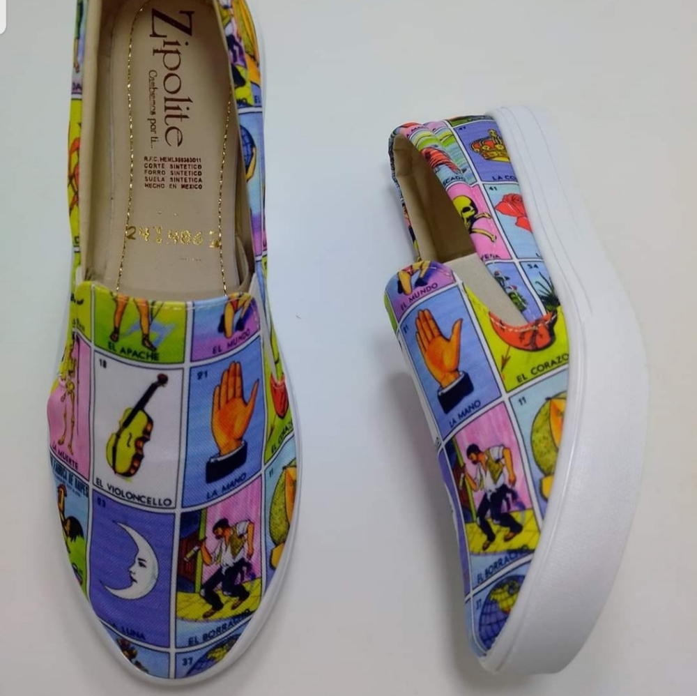 Vans style slip-on shoes